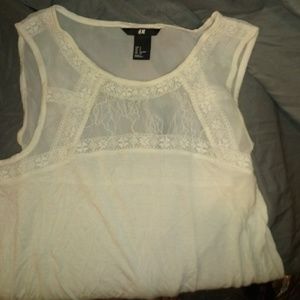 H&m Lace trimmed tank